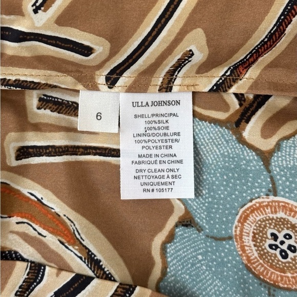 Ulla Johnson Floral Silk Wide-Leg Khalida Jumpsuit - Picture 7 of 7